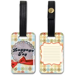 Personalized Name Photo Family Luggage Tag (two sides) Luggage Tag (two sides) View2