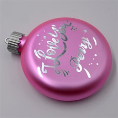 Personalized Christmas Any Text Name Led Glass Round Ornament LED Glass Round Ornament View18