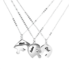 Personalized Name Family Tree 925 Sterling Silver Pendant Necklace View1