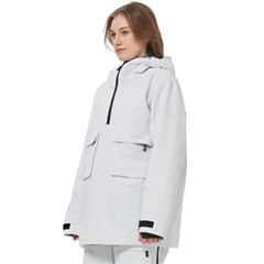 Personalized Colorful Flower Logo Any Text Name Women s Pullover Zip Ski and Snowboard Waterproof Breathable Jacket View6