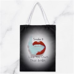 Smoke It Blk&white Lips  All Over Print Classic Tote Bag