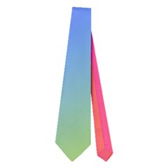 Radial Gradients Red Orange Pink Blue Green Neckties (two Side) 