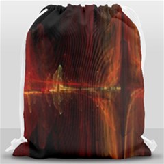 The Burning Of A Bridge Drawstring Bag (large)