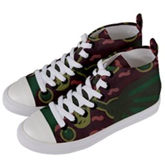 The Desert Plant Women s Mid-top Canvas Sneakers