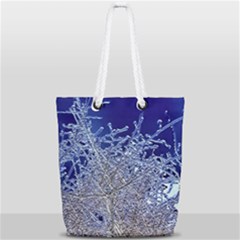 Crystalline Branches Full Print Rope Handle Tote (small)