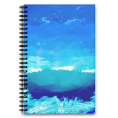Blue Sky Artwork Drawing Painting 5 5  X 8 5  Notebook