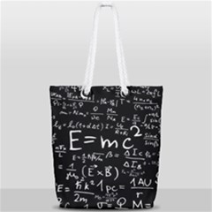 Science Albert Einstein Formula Mathematics Physics Special Relativity Full Print Rope Handle Tote (small)