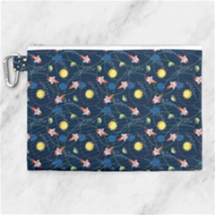 Spaceship Canvas Cosmetic Bag (xl)