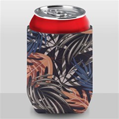 Trend Seamless Pattern With Colorful Tropical Leaves Plants Brown Background Can Holder