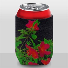 Dark Pop Art Floral Poster Can Holder