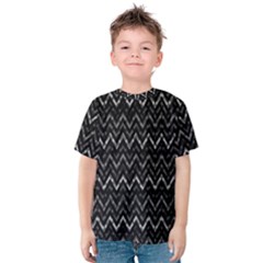 Chevrons Noir / Gris Kids  Cotton Tee