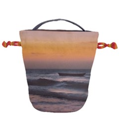 Seascape Sunset At Jericoacoara, Ceara, Brazil Drawstring Bucket Bag
