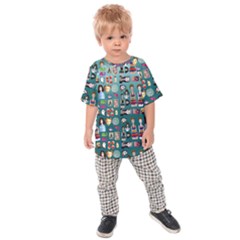 Kawaiicollagepattern2 Kids  Raglan Tee