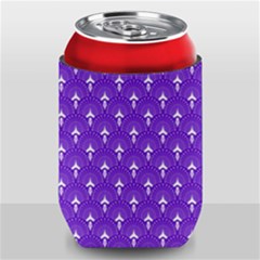 White And Purple Art-deco Pattern Can Holder