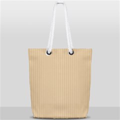 Soybean Orange & Black - Full Print Rope Handle Tote (small)