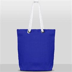 Admiral Blue & White - Full Print Rope Handle Tote (small)