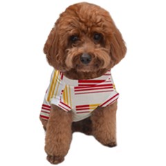 Abstract Pattern Geometric Backgrounds   Dog T-shirt