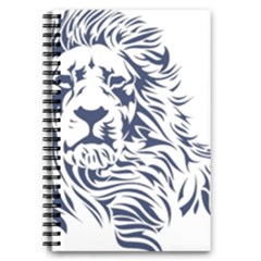 Head Art-lion Drawing 5 5  X 8 5  Notebook