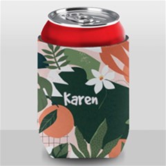 Tropical Polka Plants 2 Can Cooler