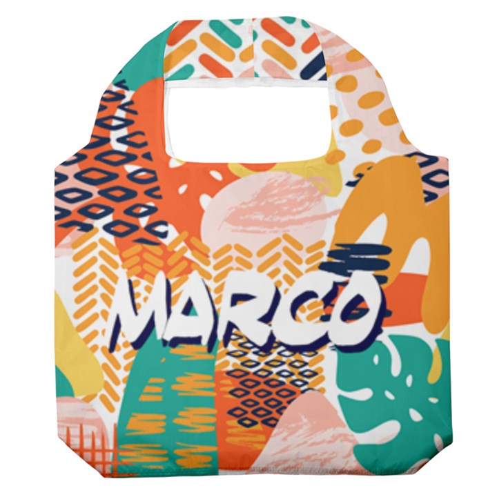 colors tropical eaves brush Premium Foldable Grocery Recycle Bag