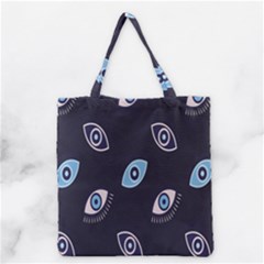 Eyes Evil Eye Blue Pattern Design Grocery Tote Bag