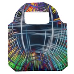Color-background-structure-lines- Premium Foldable Grocery Recycle Bag