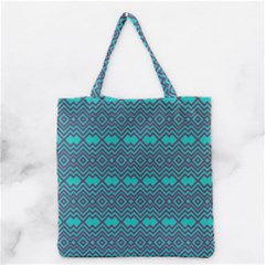 Chevron Zigzag Pattern Grocery Tote Bag