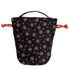 Mandala Drawing Artistic Model Drawstring Bucket Bag