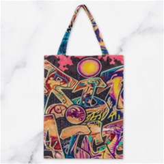 Doodle Wallpaper Texture Grafiti Multi Colored Art Classic Tote Bag