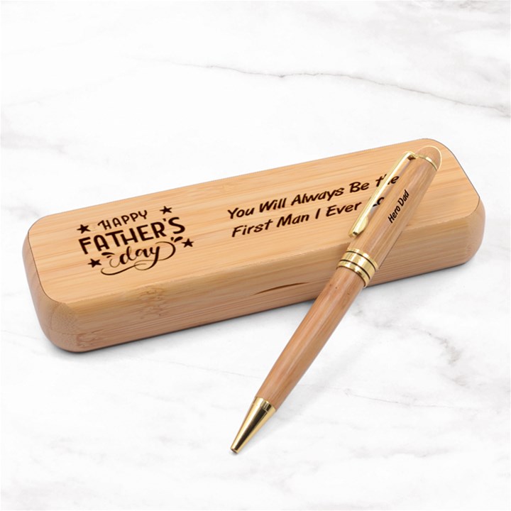 Personalized Fathers day Alderwood Pen Set
