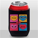 Personlized Smiling Heart Face Can Cooler Can Cooler View1