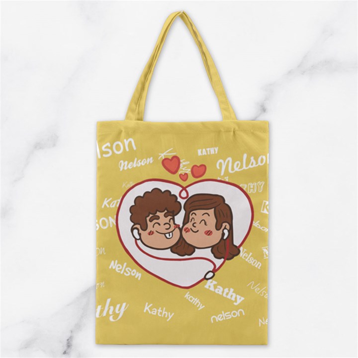 Music Couple Classic Tote Bag