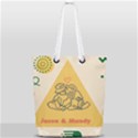 Couple Love Action Full Print Rope Handle Tote (Small) View2