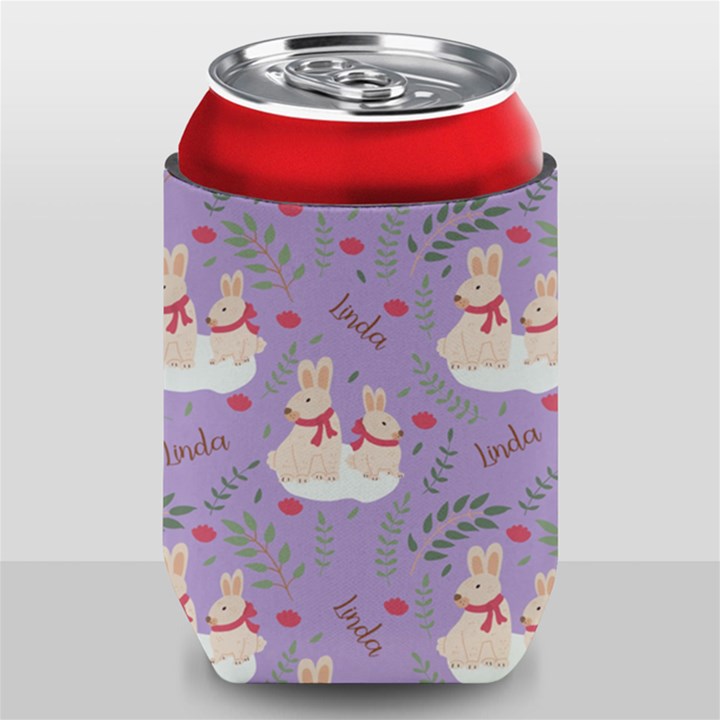 Personalized Easter Rabbit Name Can Cooler