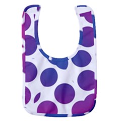 Purple Blue Repeat Pattern Baby Bib