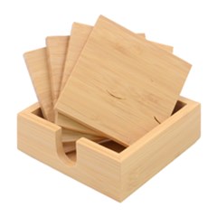 Fruite Orange Bamboo Coaster Set