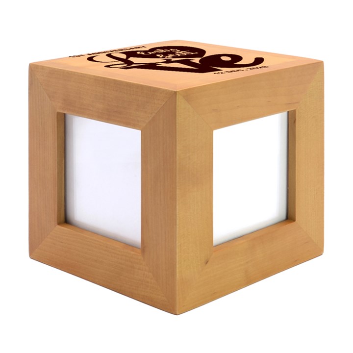 Personalized Love Anniversary Date Name Wood Photo Frame Cube