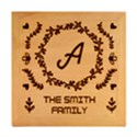 Personalized Family Name Wood Photo Frame Cube View2