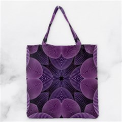Geometric Shapes Geometric Pattern Flower Pattern Art Grocery Tote Bag
