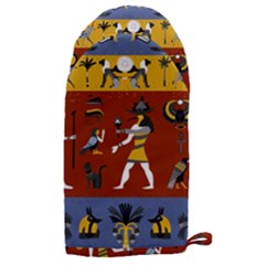 Ancient-egyptian-religion-seamless-pattern Microwave Oven Glove
