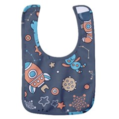 Space-seamless-pattern Baby Bib