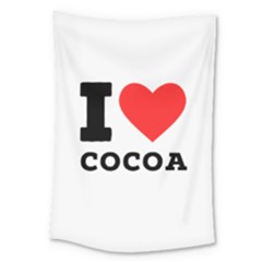 I Love Cocoa Large Tapestry