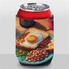 Breakfast Egg Beans Toast Plate Can Holder