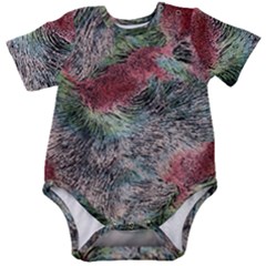 Design Pattern Scarf Gradient Baby Short Sleeve Bodysuit
