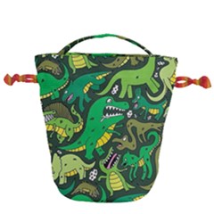 Dino Kawaii Drawstring Bucket Bag