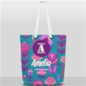 Flower Pattern Full Print Rope Handle Tote (Small) View2