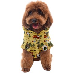 Seamless Pattern Funny Ranger Cartoon Dog Coat