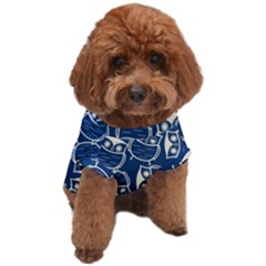 Cute Seamless Owl Background Pattern Dog T-shirt