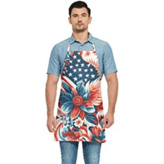 America Pattern Kitchen Apron