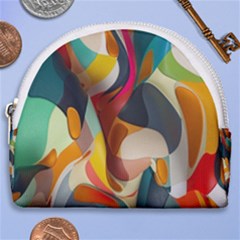 Pattern Calorful Horseshoe Style Canvas Pouch